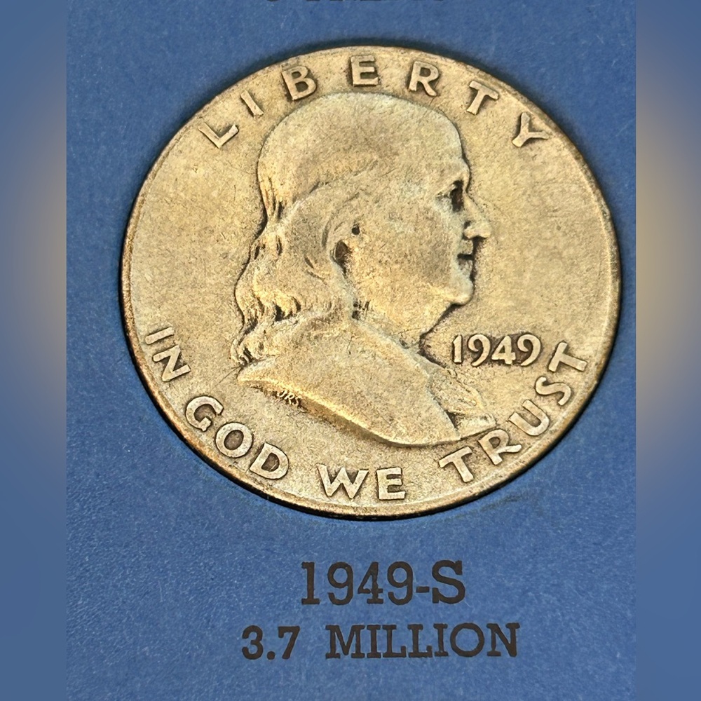 1949-S 50C (Regular Strike) Series: Franklin Half Dollar 1948-1963
